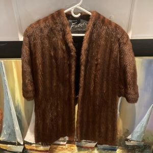 Vintage Fur coat cape